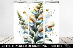 Watercolor Snapdragon Tumbler Product Image 2