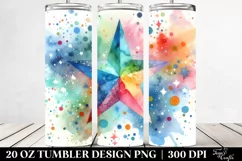 Colorful Abstract Pastel Star | 20 Oz Tumbler Product Image 2