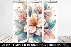 Wooden Gardenia Stained Clipart 20 Oz Tumbler Product Image 2
