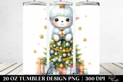 Cute Sitting Fairy with Presents, Transparent 20 Oz Tumbler Product Image 2