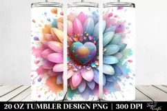 Detailed Vibrant Daisy Tumbler Product Image 2