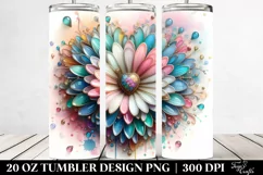 Detailed Vibrant Daisy Tumbler Product Image 2