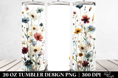 Watercolor Wild Flowers | 20 Oz Tumbler Product Image 2