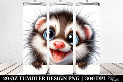 Funny Crazy Looking Mink | 20 Oz Tumbler Product Image 2