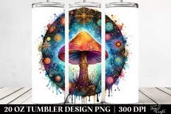 Magical Celestial Mushroom Clipart 20 Oz Tumbler Product Image 2