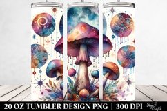 Magical Celestial Mushroom Clipart 20 Oz Tumbler Product Image 2