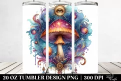 Magical Celestial Mushroom Clipart 20 Oz Tumbler Product Image 2