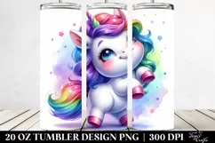 Vibrant Baby Unicorn Tumbler Product Image 2