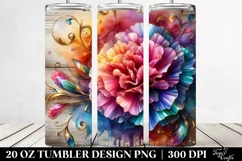 Colorful Carnation | 20 Oz Tumbler Product Image 2