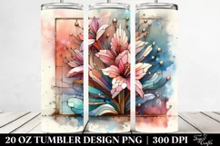Colorful Stained Azalea | 20 oz Tumbler Product Image 2