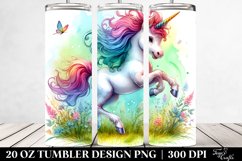 Baby Unicorn Meadow. 20 oz Tumbler Design Product Image 2