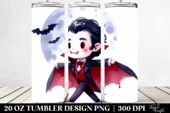 Simple Funny Vampire Haloween Clipart 20 Oz Tumbler Product Image 2