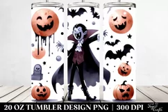 Simple Funny Vampire Haloween Clipart 20 Oz Tumbler Product Image 2