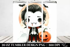 Funny Vampire Halloween Clipart 20 Oz Tumbler Product Image 2