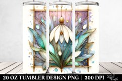 Wooden Stained Snowdrop 20 Oz Tumbler Product Image 2