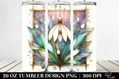 Wooden Stained Snowdrop 20 Oz Tumbler Product Image 2