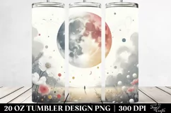 Digital Painting Moon Tumbler Design Product Image 2