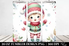Excited Baby Elf Clipart 20 Oz Tumbler Product Image 2