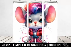 Cute Baby Mouse with Sneakers PNG Product Image 2