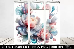 Pastel Glossy Peonies 20 Oz Tumbler Product Image 2