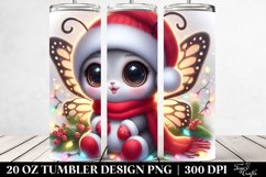Cute Baby Butterfly with Lights, Transparent 20 Oz Tumbler Product Image 2