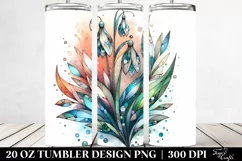 Wooden Stained Snowdrop, 20 Oz Tumbler Product Image 2