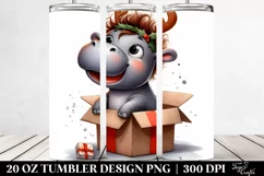 Cute Baby Hippo PNG Product Image 2