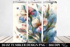 Abstract Stained Sweet Pea | 20 Oz Tumbler Product Image 2