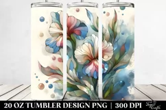 Abstract Stained Sweet Pea | 20 Oz Tumbler Product Image 2