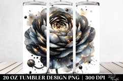 Shiny Ranunculus with Golden Details | 20 Oz Tumbler Product Image 2