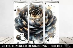 Shiny Ranunculus with Golden Details | 20 Oz Tumbler Product Image 2