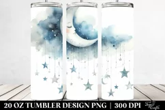 Whimsical Half Moon and Stars | 20 Oz Tumbler Product Image 2