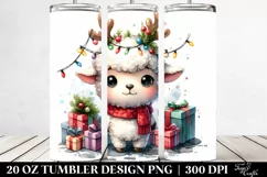 Cute Baby Lamb with Cool Haircut PNG Product Image 2