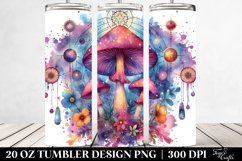 Magical Celestial Mushroom Clipart 20 Oz Tumbler Product Image 2