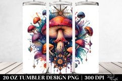 Magical Celestial Mushroom Clipart 20 Oz Tumbler Product Image 2