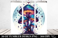 Magical Celestial Mushroom Clipart 20 Oz Tumbler Product Image 2