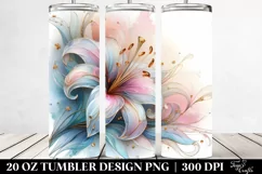 Shiny Stained Lily 20 Oz Tumbler Product Image 2