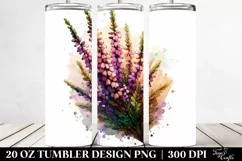 20 Oz Tumbler Sublimation | Wooden Stained Heather Product Image 2