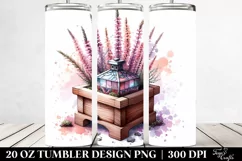 20 Oz Tumbler Sublimation | Wooden Stained Heather Product Image 2
