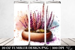 20 Oz Tumbler Sublimation | Wooden Stained Heather Product Image 2