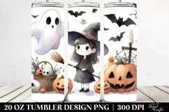 Funny Witch Halloween Clipart 20 Oz Tumbler Product Image 2