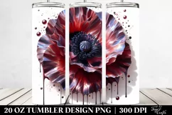 Detailed Poppy | 20 Oz Tumbler Product Image 2
