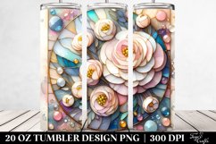 Stained Ranunculus Tumbler 20 oz Product Image 2