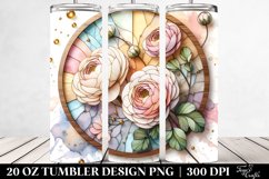 Stained Ranunculus Tumbler 20 oz Product Image 2