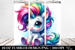 Funny Baby Unicorn Sitting | 20 oz Tumbler Product Image 2
