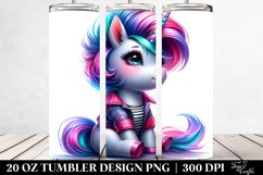 Funny Baby Unicorn Sitting | 20 oz Tumbler Product Image 2