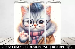 Cute Baby Cat Dressed for Winter PNG Product Image 2