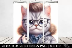 Cute Winter Dressed Baby Cat PNG Product Image 2