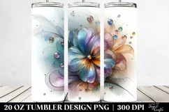 Shiny Pansy Flower, 20 Oz Tumbler Product Image 2