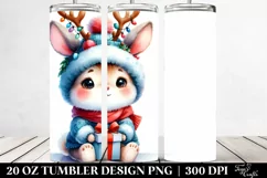 Cute Baby Rabbit in Winter PNG Product Image 2
